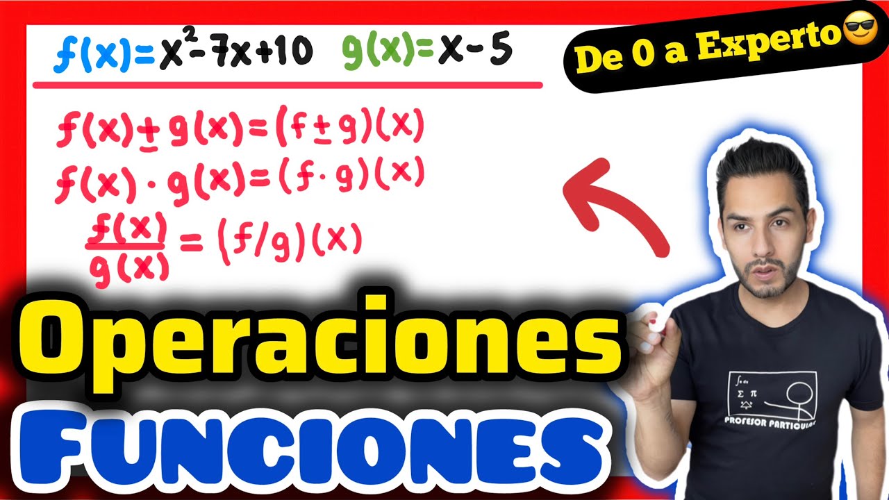 ✅OPERACIONES con FUNCIONES [𝐀𝐩𝐫𝐞𝐧𝐝𝐞 𝐞𝐧 𝟔 𝐦𝐢𝐧𝐮𝐭𝐨𝐬💪🏻💯😎]Cálculo Diferencial