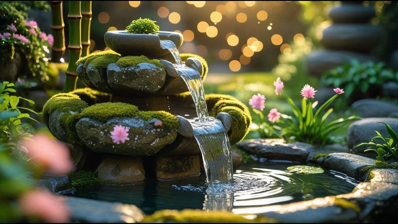 Healing Sleep Music Water Sound 🌿 Water Sounds & Relaxing Music, Anxiety Relief.