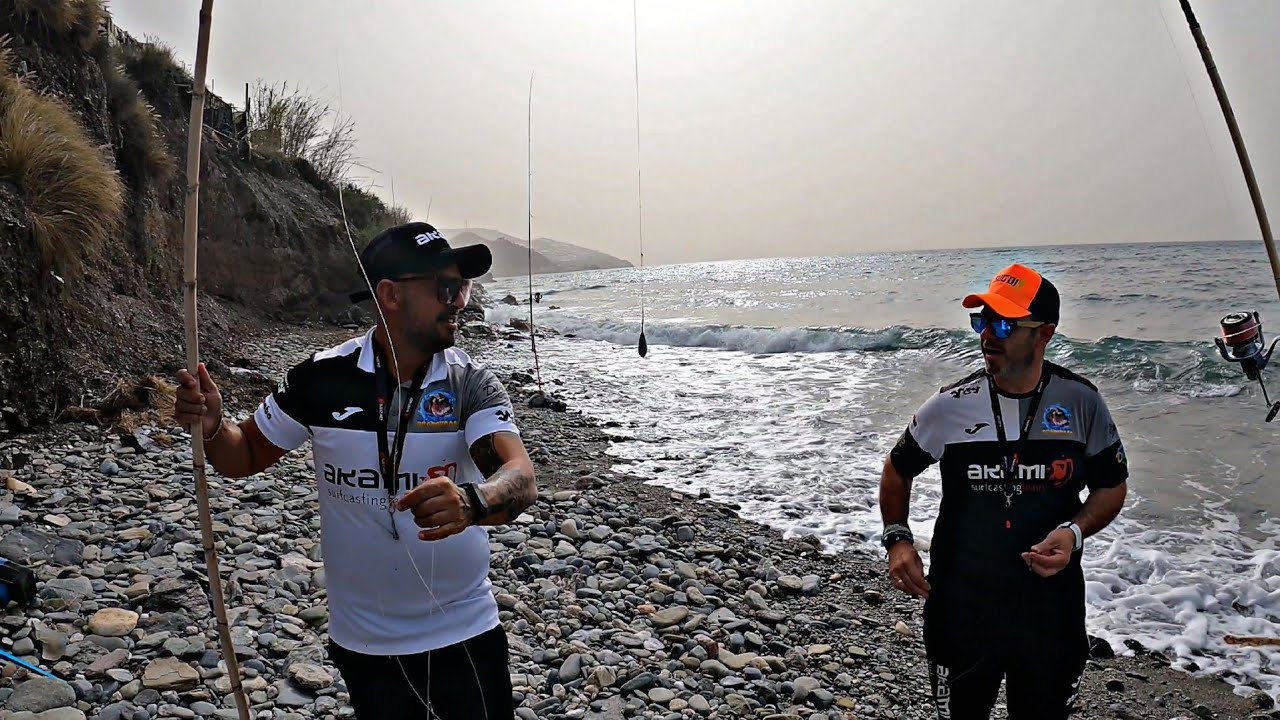 SURFCASTING en LOS YESOS, buscando el esparido, DORADA,SARGO....