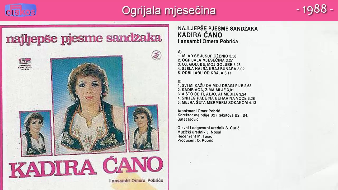Kadira Cano - Ogrijala mjesecina - (Audio 1988)