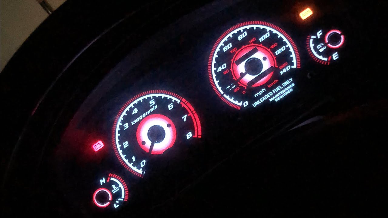 Complete Ebay Glow Gauge Install on my 95’ Accord