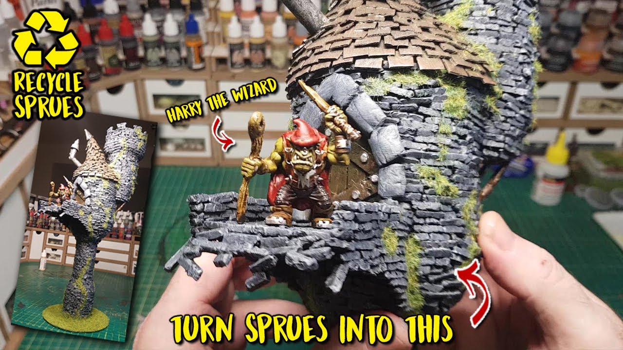 Turn Warhammer 40k Sprues into an Awesome Brick Tower for D&D, Warhammer, Tabletop