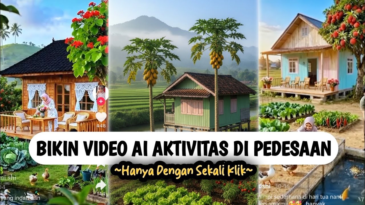 Lagi Viral❗️Cara Edit Video Ai Aktivitas Di Pedesaan 