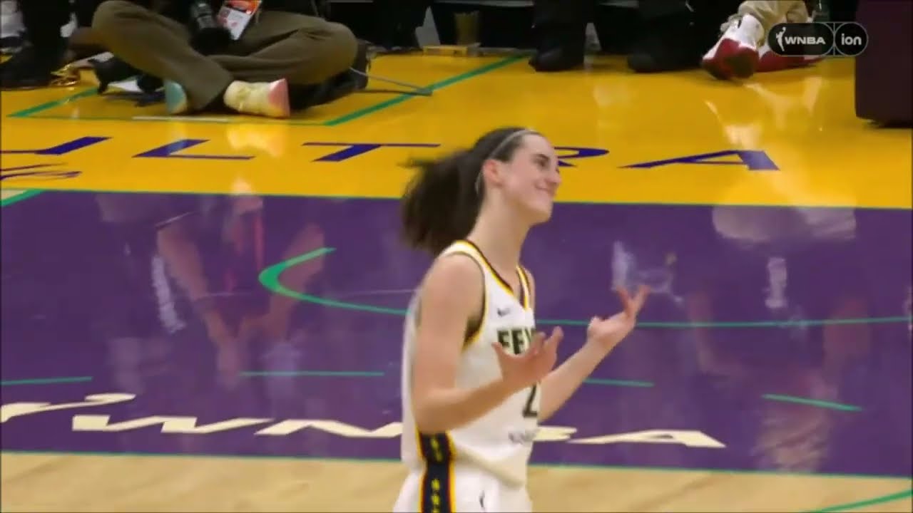 🤐 CAITLIN CLARK SEALS 1ST WIN WITH CLUTCH DEEP THREE | Los Angeles Sparks vs Indiana Fever