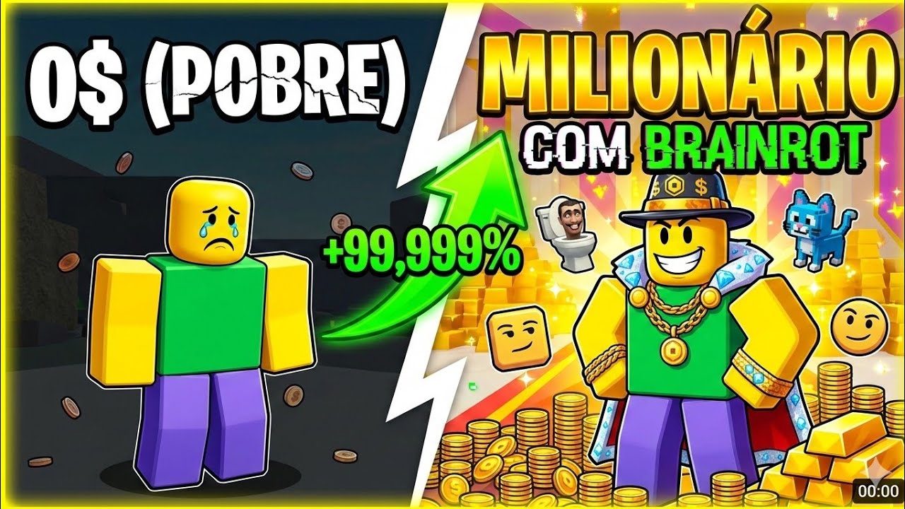 'COMO O BRAINROT ME DEIXOU RICO NO ROBLOX EM 24 HORAS'