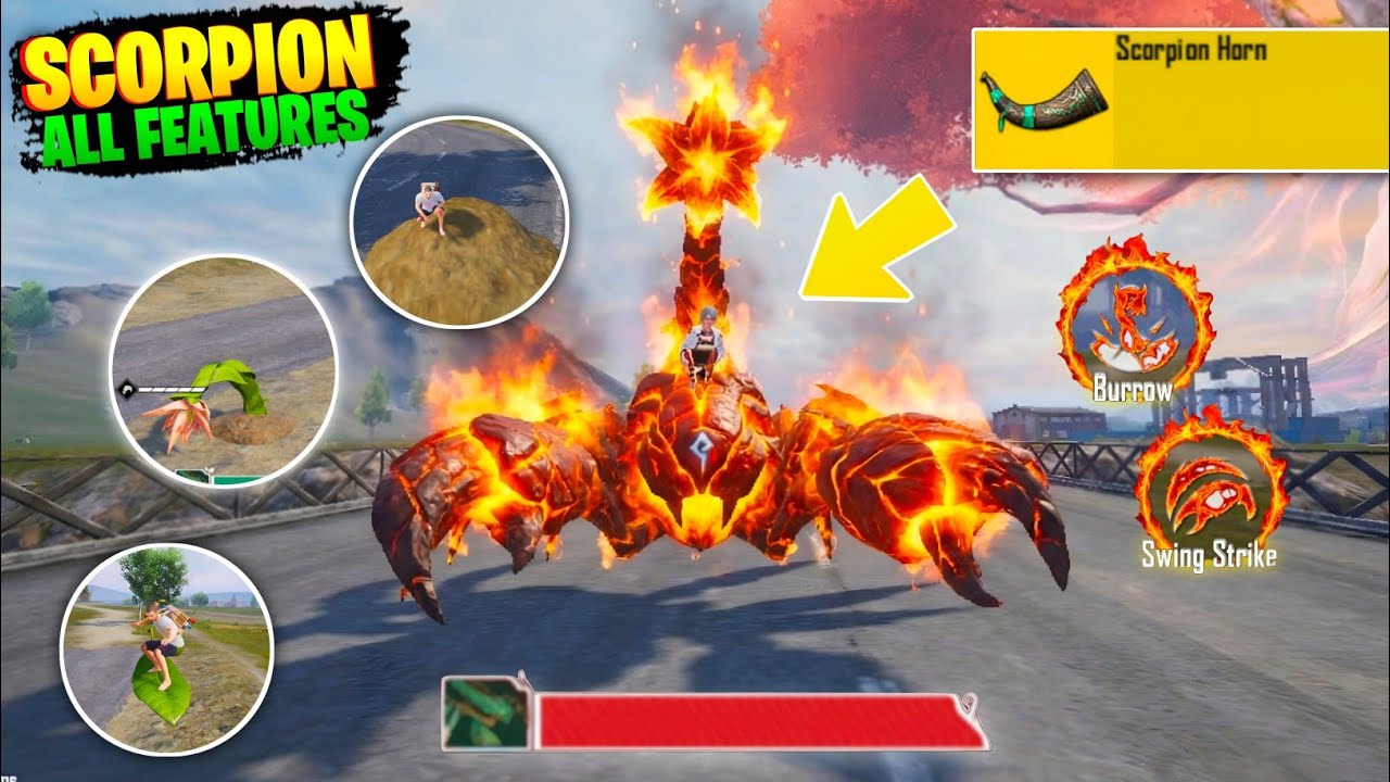 🔥SCORPION HORN Complete Features Guide | HORN LOCATION | Damage Test And Hoverboard Tips & Tricks