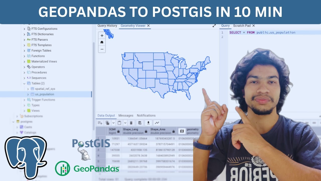 Загрузка шейп-файла в PostgreSQL (PostGIS) с помощью Python и GeoPandas — полное руководство