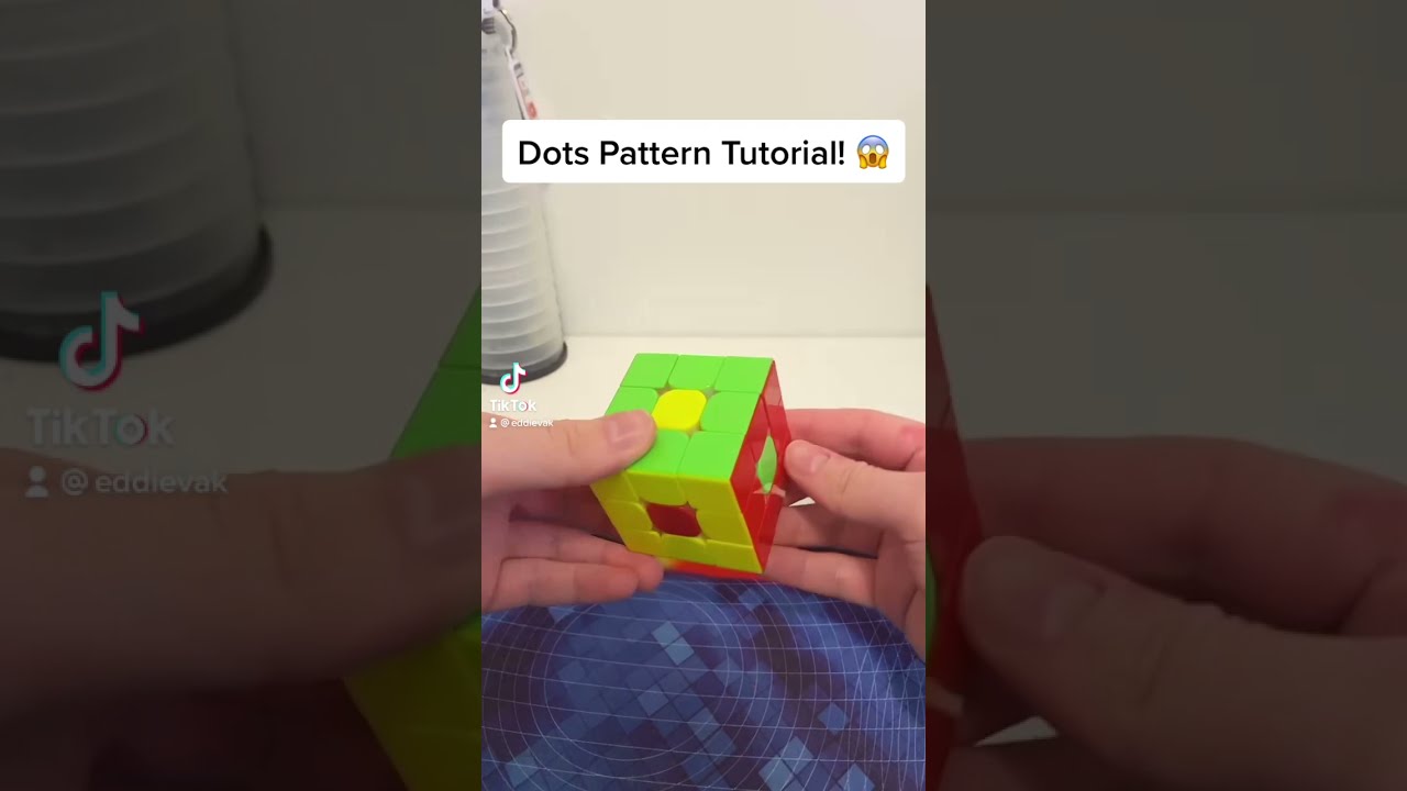 Rubik&rsquo;s Cube Dots Pattern Tutorial