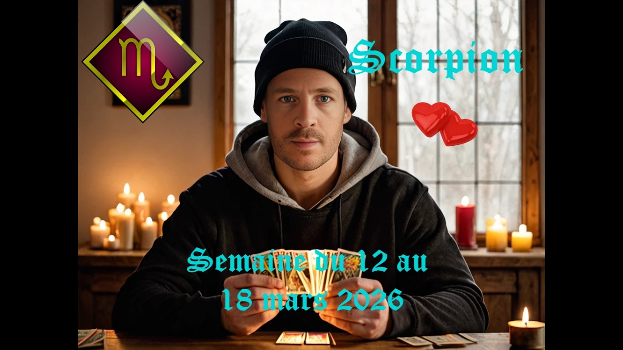 ❤️Scorpion❤️ 12 au 18 mars 2026 - Rapprochement avec votre autre, célébration