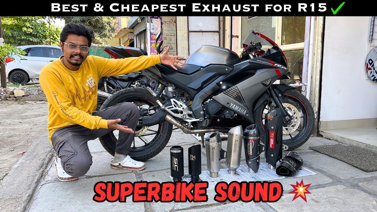 Best & Cheapest🔥| Loudest full system Exhaust for R15🥵|@who_fkn_pd