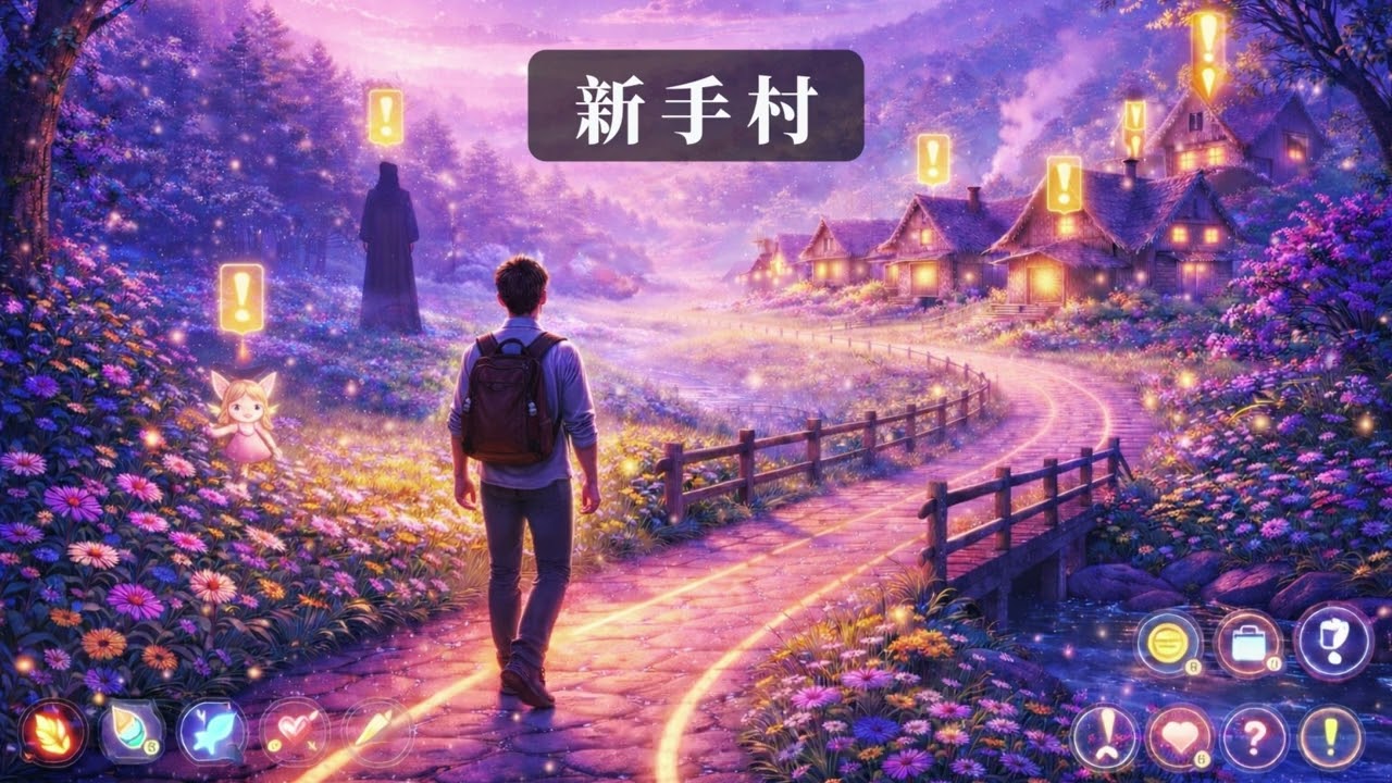 新手村｜人生就像一場遊戲｜累積經驗．升級破關｜帶著勇氣與溫柔的光｜值回票價｜正能量歌曲｜