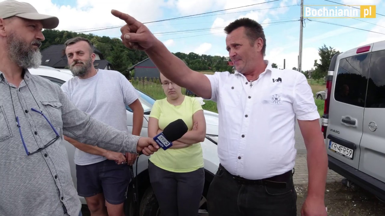 Mieszkańcy Łapanowa o planowanej rozbudowie wałów przeciwpowodziowych (9.07.2020)