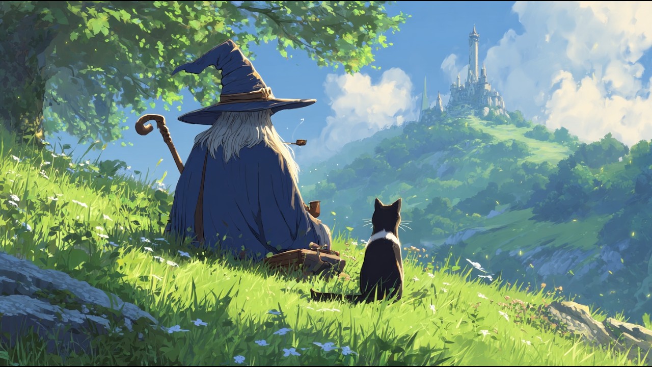 Fantasy Medieval Music for Focus & Calm | The Quiet Wizard on the Hill