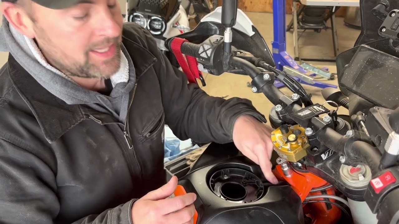 KTM 790/890 Fuel Filler Neck Install