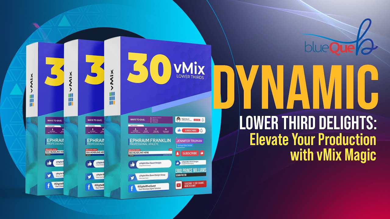 Dynamic Lower Third Delights: Elevate Your Production with vMix Magic!