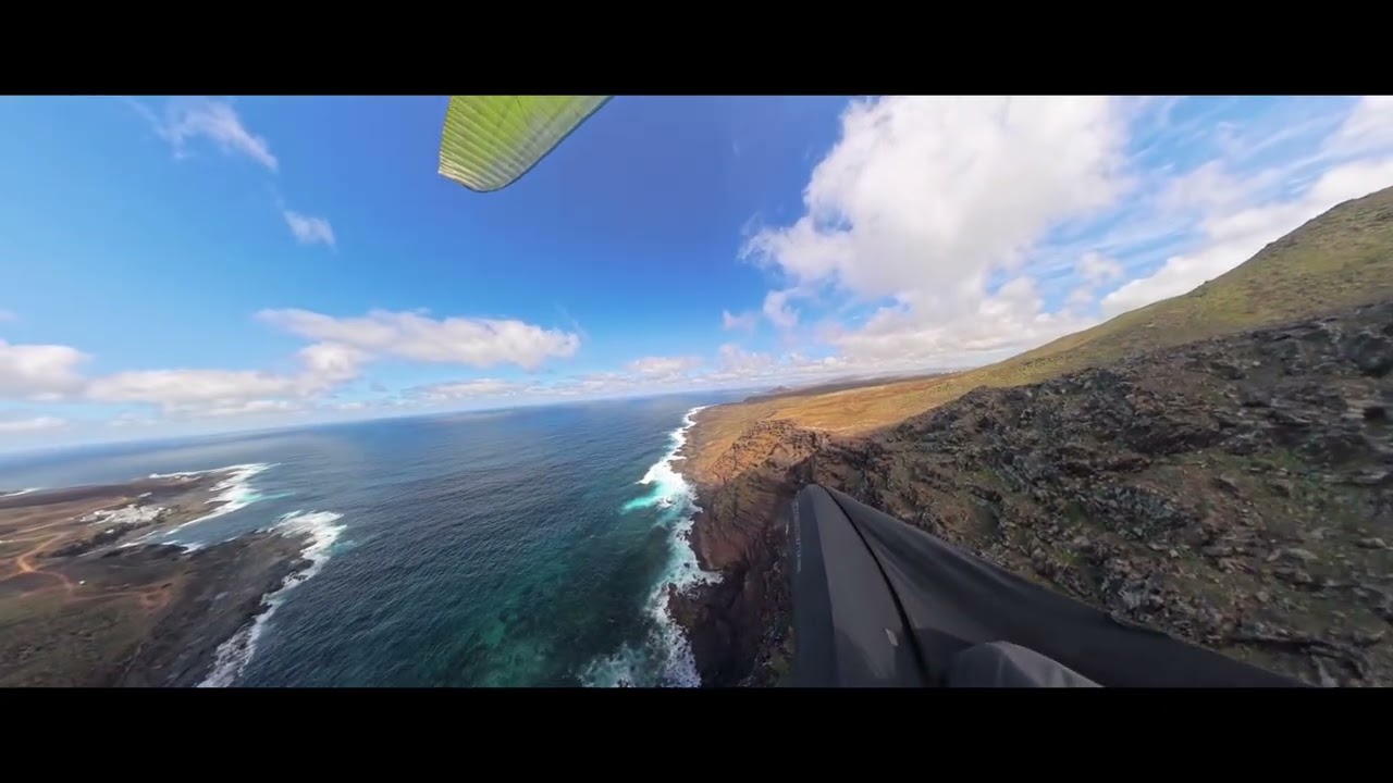 09.02.2026 Paragliding - Völlig verrückt von Nord in den Kessel von Tenesar - Tenesar ( Lanzarote)