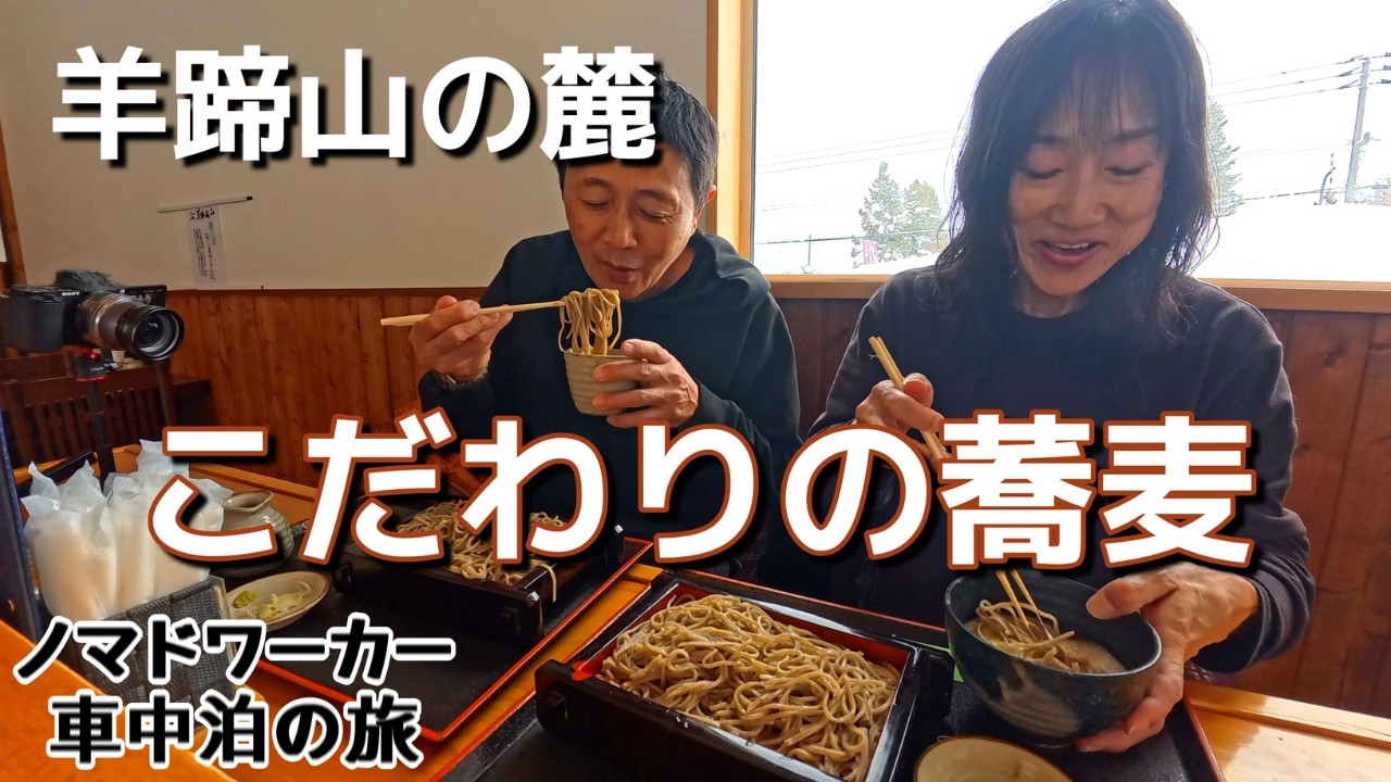 Японская пара путешествует в автодоме со своей любимой собакой.