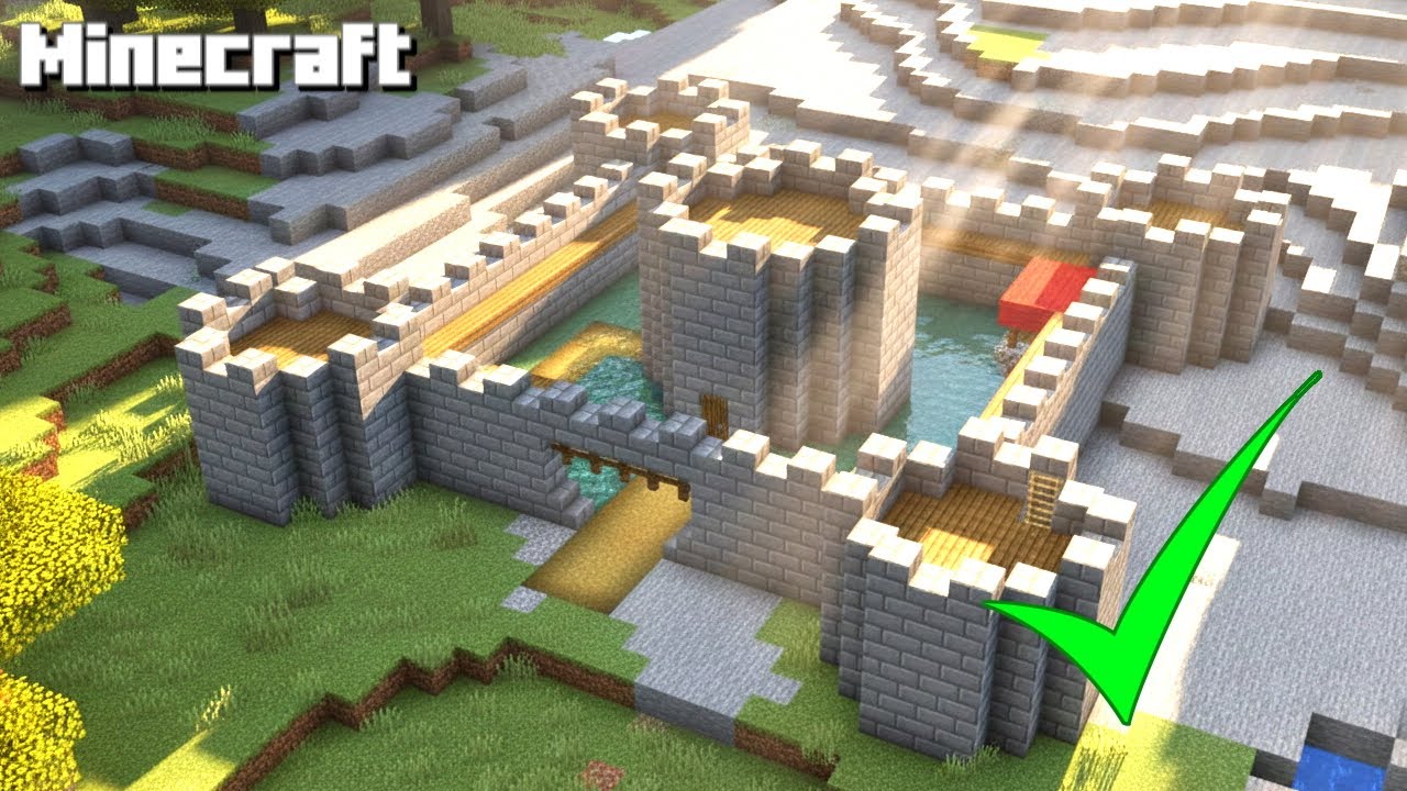 MINECRAFT: Как построить замок! ПРОСТОЕ руководство для начинающих!