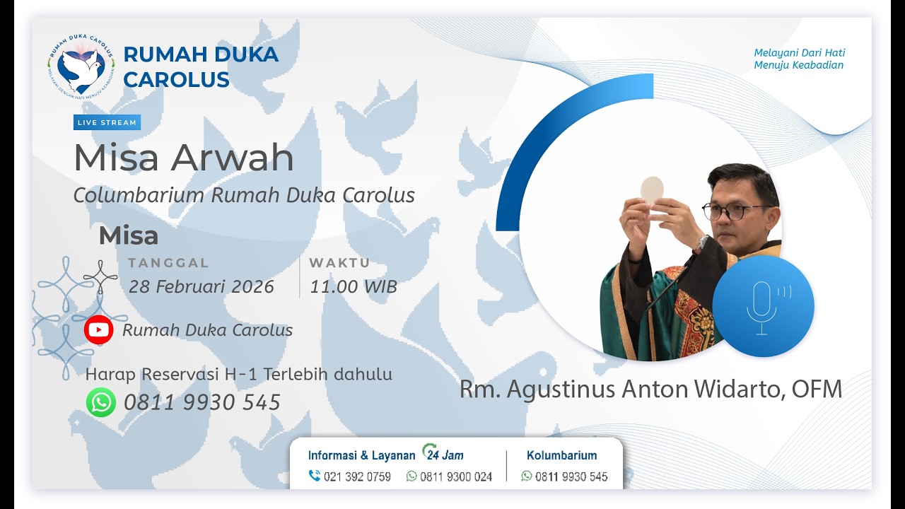 MISA ARWAH BULAN FEBRUARI 2026 - COLUMBARIUM RUMAH DUKA CAROLUS