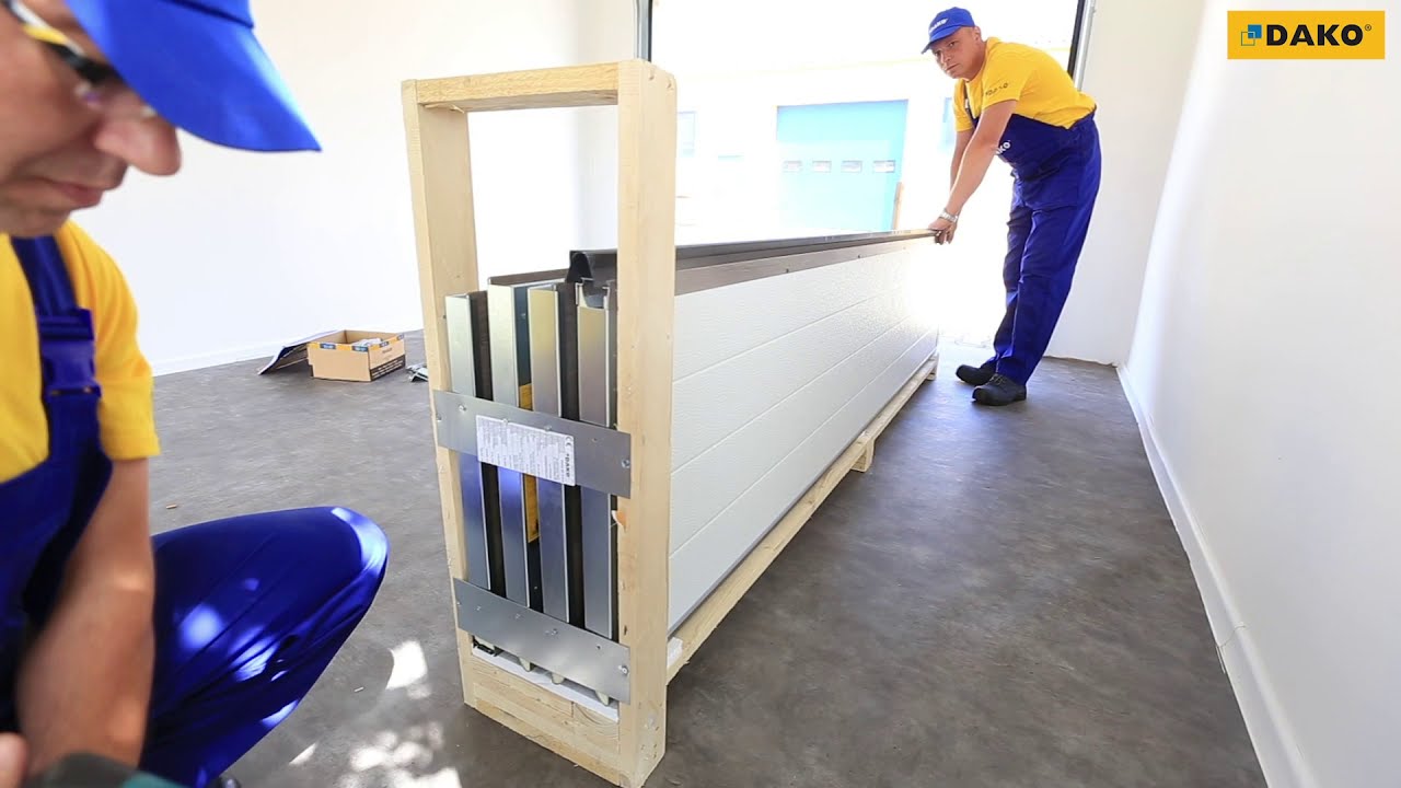 Anleitung zur Montage des Sektional-Garagentores mit einem 40mm-Paneel und einer ST-Führung