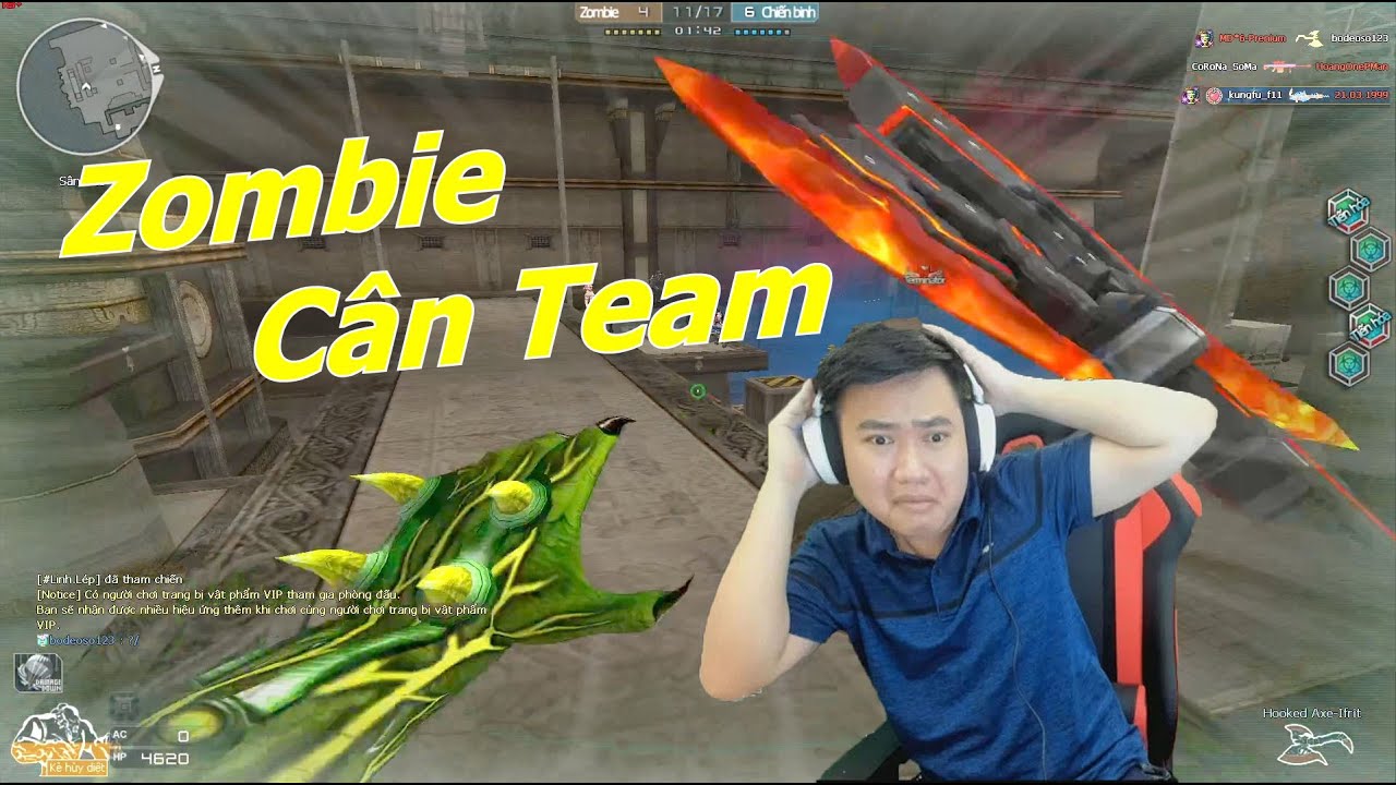 C&acirc;n Team Chiến Binh Với Zombie Huỷ Diệt : Qu&aacute; Tr&acirc;u B&ograve; - Tiền Zombie v4