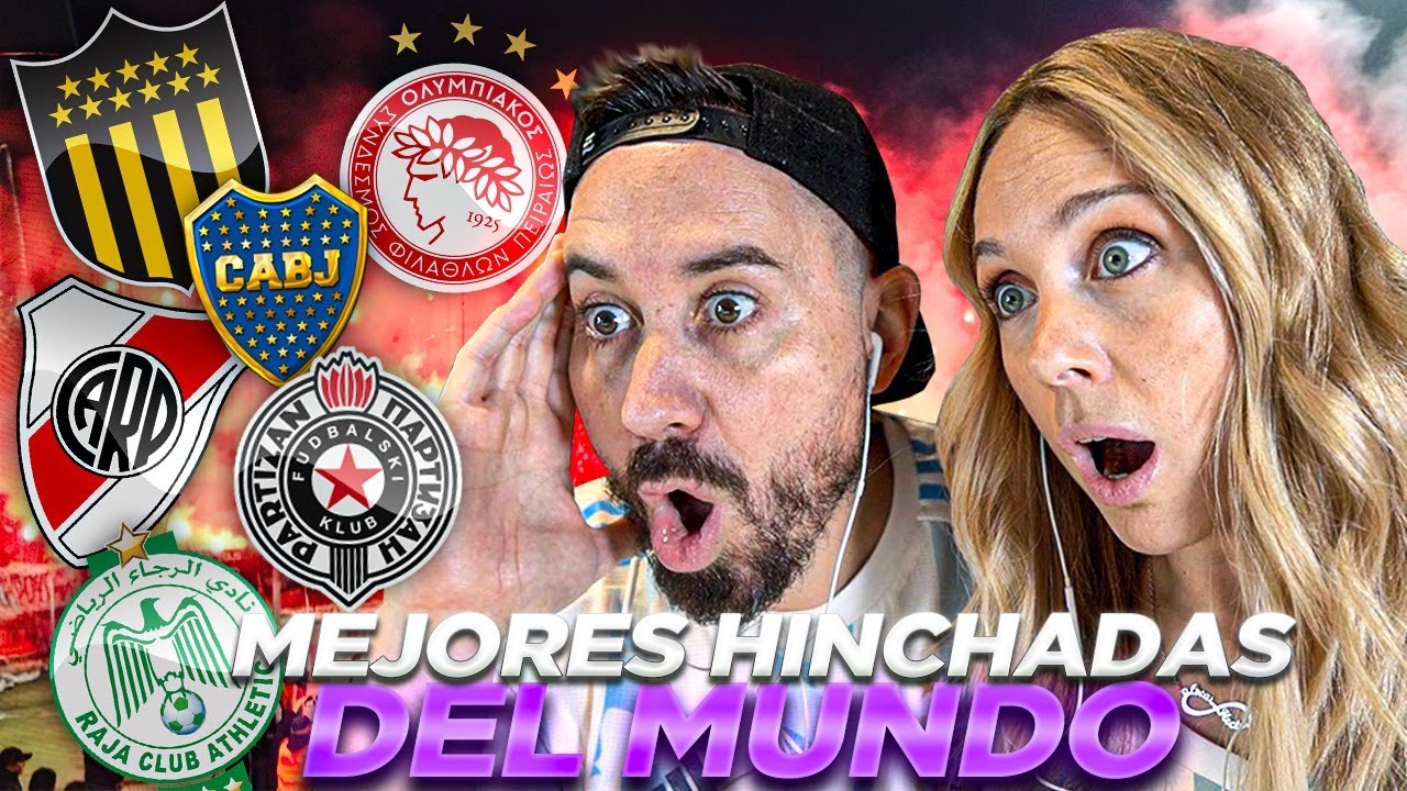 ESPAÑOLES REACCIONAN a las MEJORES HINCHADAS del MUNDO ⚽️ 🌎