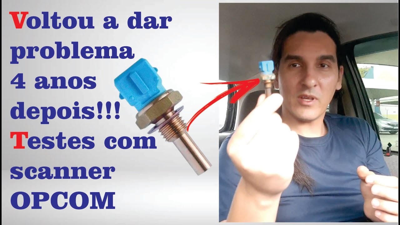 Teste do sensor de temperatura com scanner OPCOM | Carro bebendo | Corsa Wind | Canal do Leandro