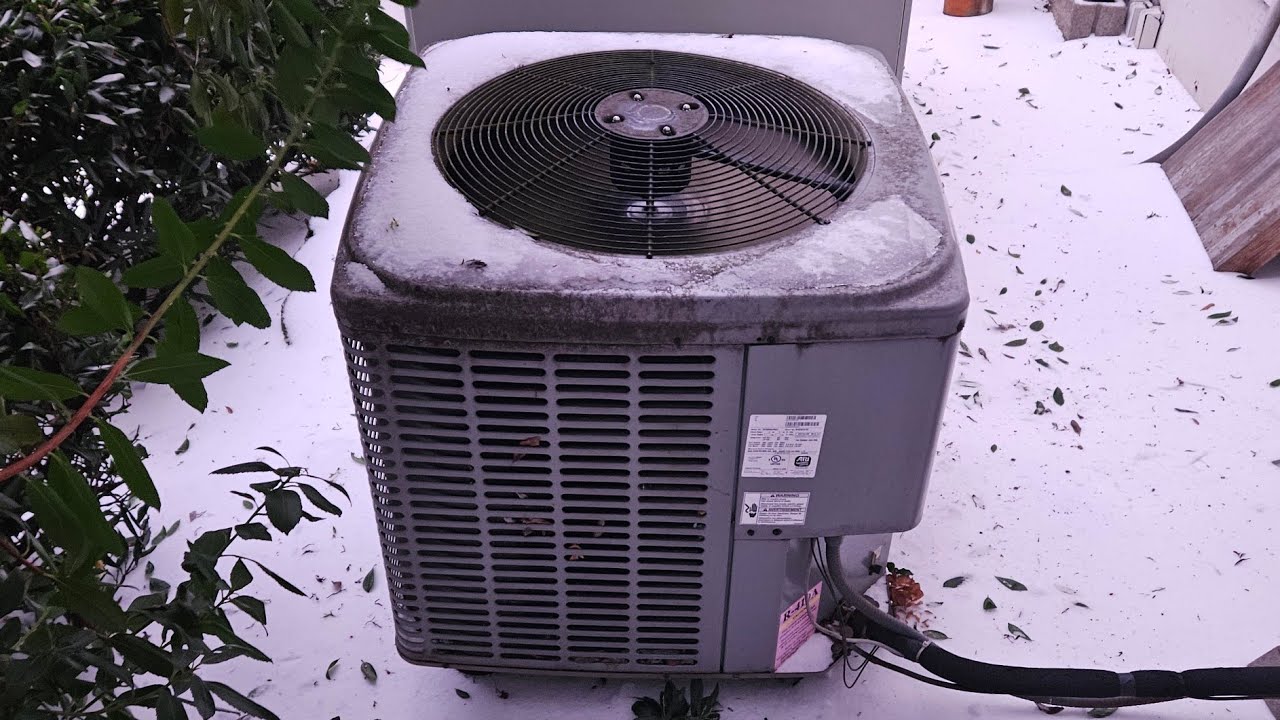 2 2011 Luxaire LX Series Heat Pumps - Full Defrost Cycles (Steam Shows)