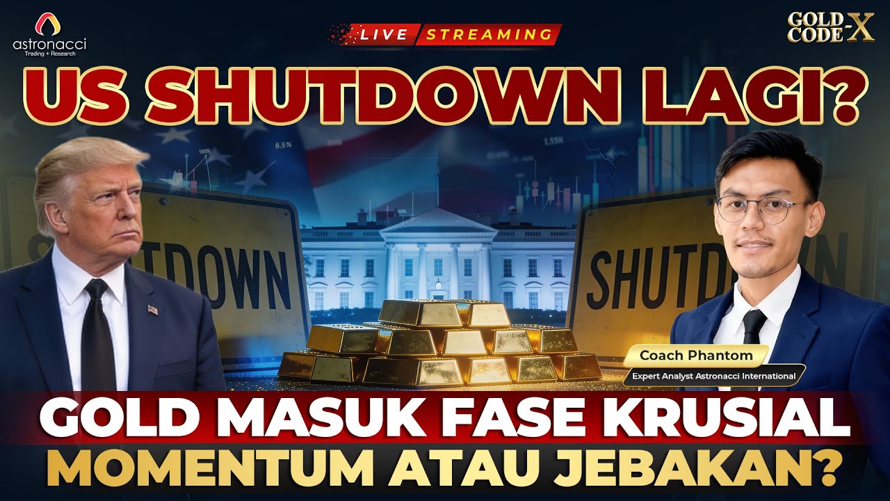 Market Makin Chaos Karena US Shutdown! Gold Jadi Peluang atau Jebakan?