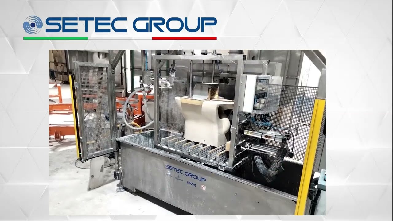 SETEC UPWARD TYPE GLAZING MACHINE FOR WATER CLOSET SIPHON AND RIM