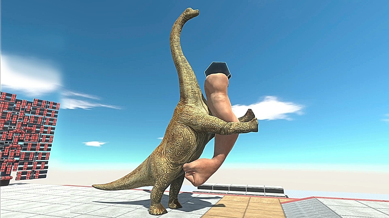 Punching Dynamite Wall vs. T-Rex, Infernals, Minecraft | Animal Revolt Battle Simulator