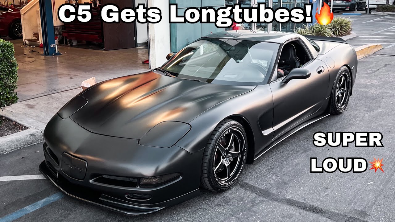 C5 Corvette Gets Longtube Headers! #Chevrolet #C5 #Corvette