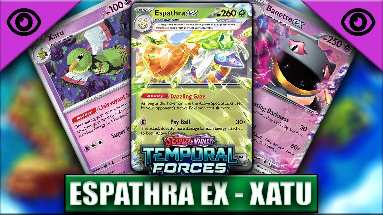 Espathra ex paired with Xatu is such a *STRONG* combo in the Pokemon TCG!