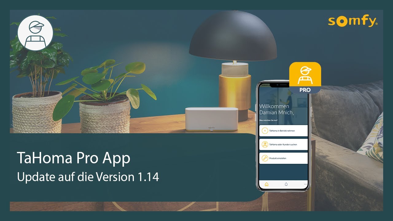 TaHoma Pro App - Update auf die Version 1.14 | Somfy