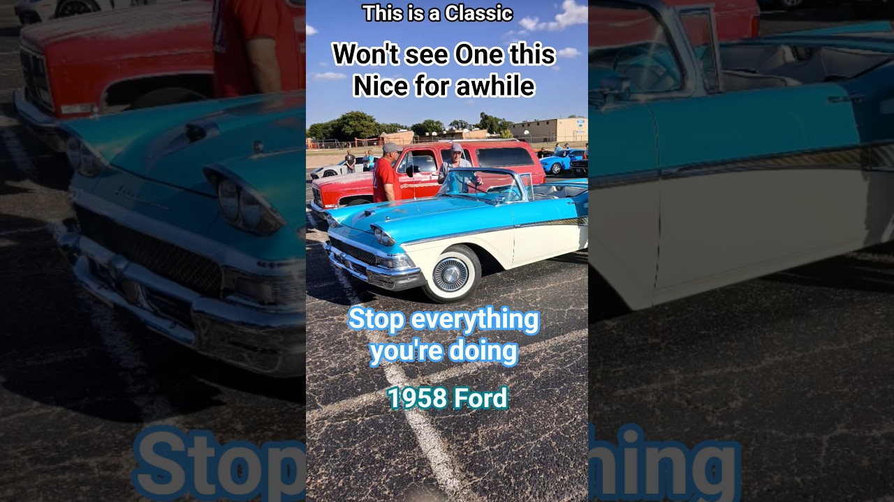 Just the Best 1958 Ford in Every Way #fomoco #ford #classiccars #1958 #automobile #carshow #oldcars
