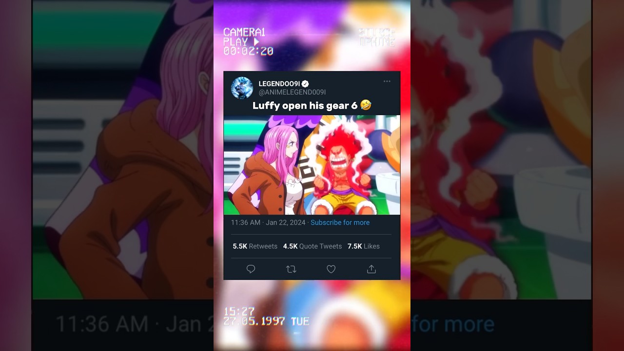Luffy&rsquo;s gear 6 😂 #onepiece #anime #edit #animation #luffy #luffygear5