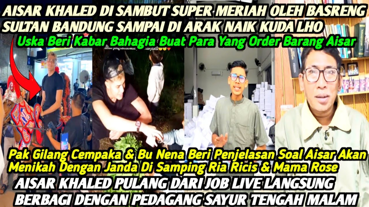 KEREN❗AISAR KHALED DI SAMBUT MERIAH SAAT TIBA DI BANDUNG❗STOP BUAT HURU HARA SOAL AISAR NIKAHI J4NDA