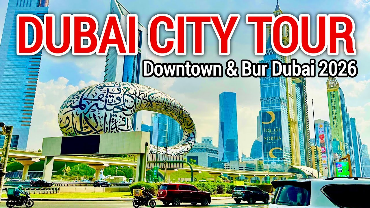 DUBAI CITY TOUR 2026 | RIDING AROUND DOWNTOWN & BUR DUBAI | DUBAI 4K VIDEOS@ShakirRazaVlogs
