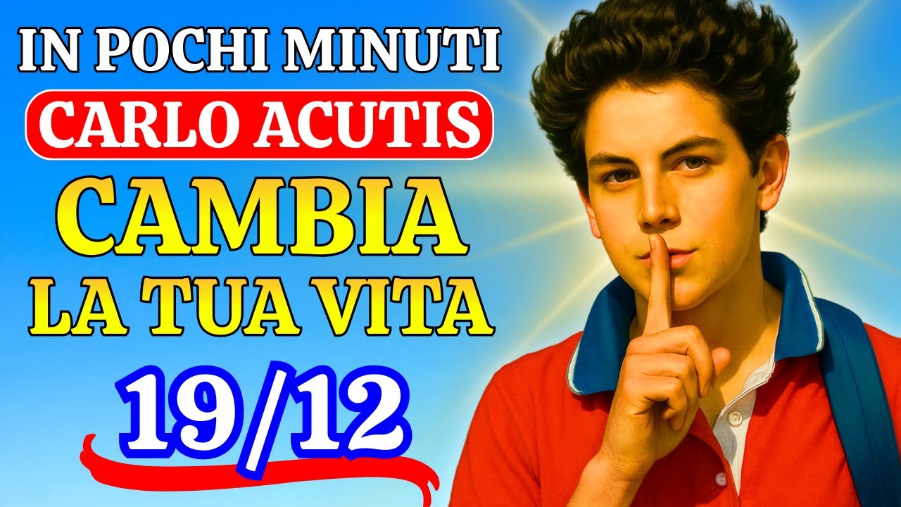 ⏳ BASTANO POCHI MINUTI — Questa preghiera con Carlo Acutis sta toccando migliaia di vite!