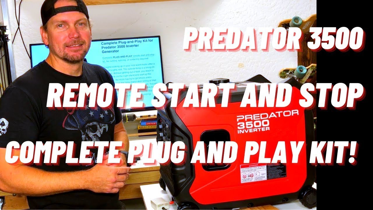 Видеоинструкция по установке системы дистанционного запуска и остановки Predator 3500 Plug & Play...