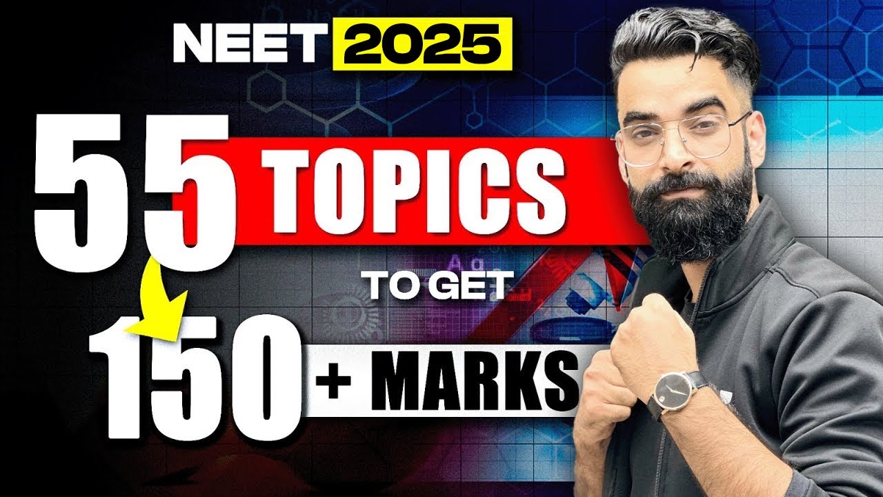 55 Sure-Shot Topics to Score 160+ in Chemistry | NEET 2025 & NEET 2026 | Wassim Bhat