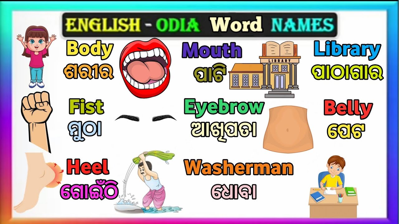 English To Odia Dictionary ll Daily use English Odia Word Meaning Dictionary ll English Sikhsa