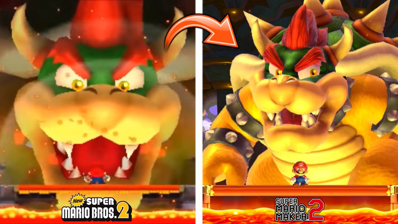 New Super Mario Bros. 2 Final Bowser Battle Recreated in Super Mario Maker 2