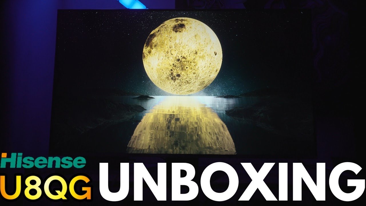 Hisense U8QG Unboxing+Setup+Assembly+Demo