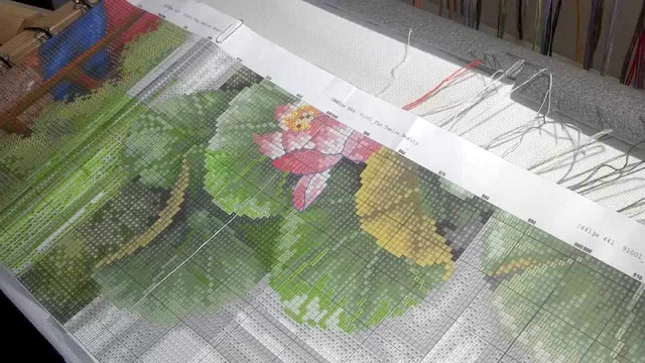 8.Отчет №1.Картина 12 красавиц. Вышивка крестом.