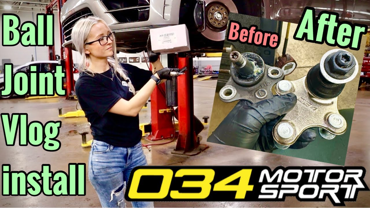 Installing 034 Motorsport ball joints on my Golf R!!
