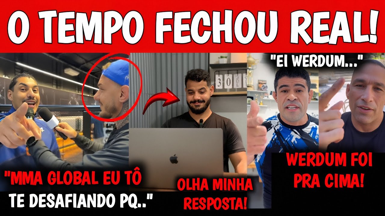URGENTE, O TEMPO FECHOU🚨 MINHA RESPOSTA AO DESAFIO DO UFC DUBLADO| Werdum RESPONDE Toquinho E MAIS
