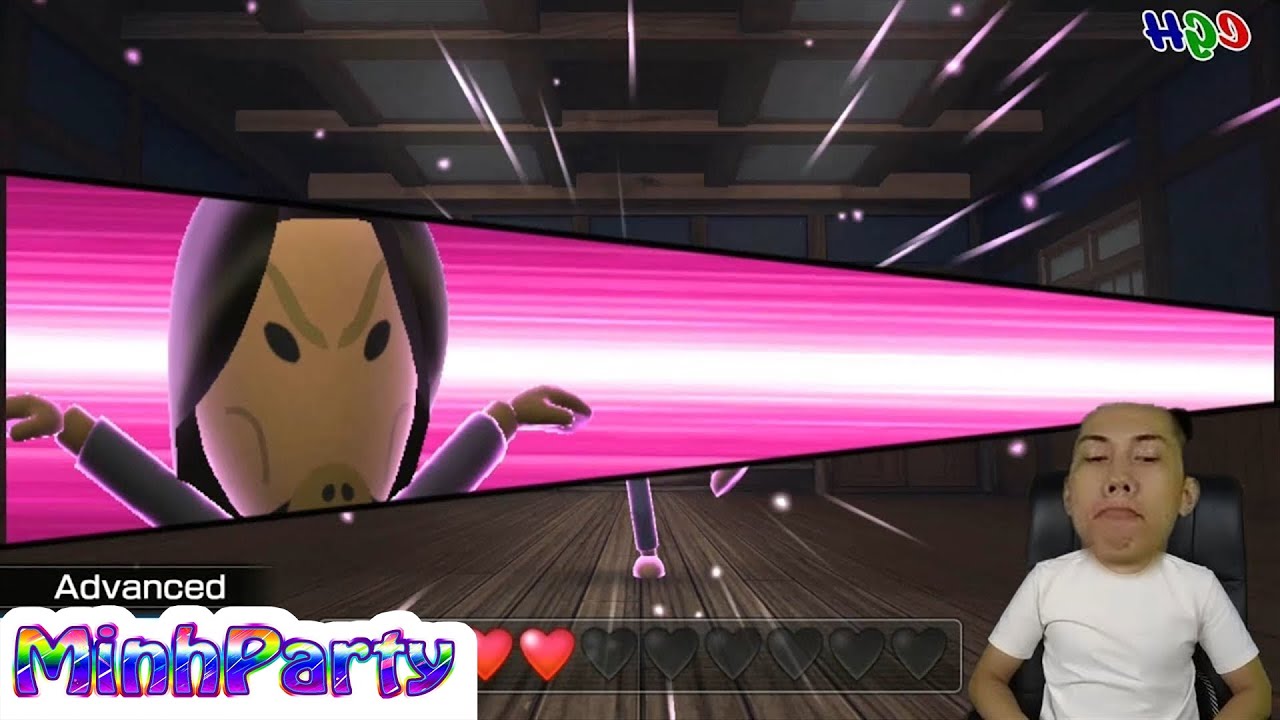 Wii Party U Minigames Gameplay Dojo Domination Luigi Gameplay @MINH PARTY U