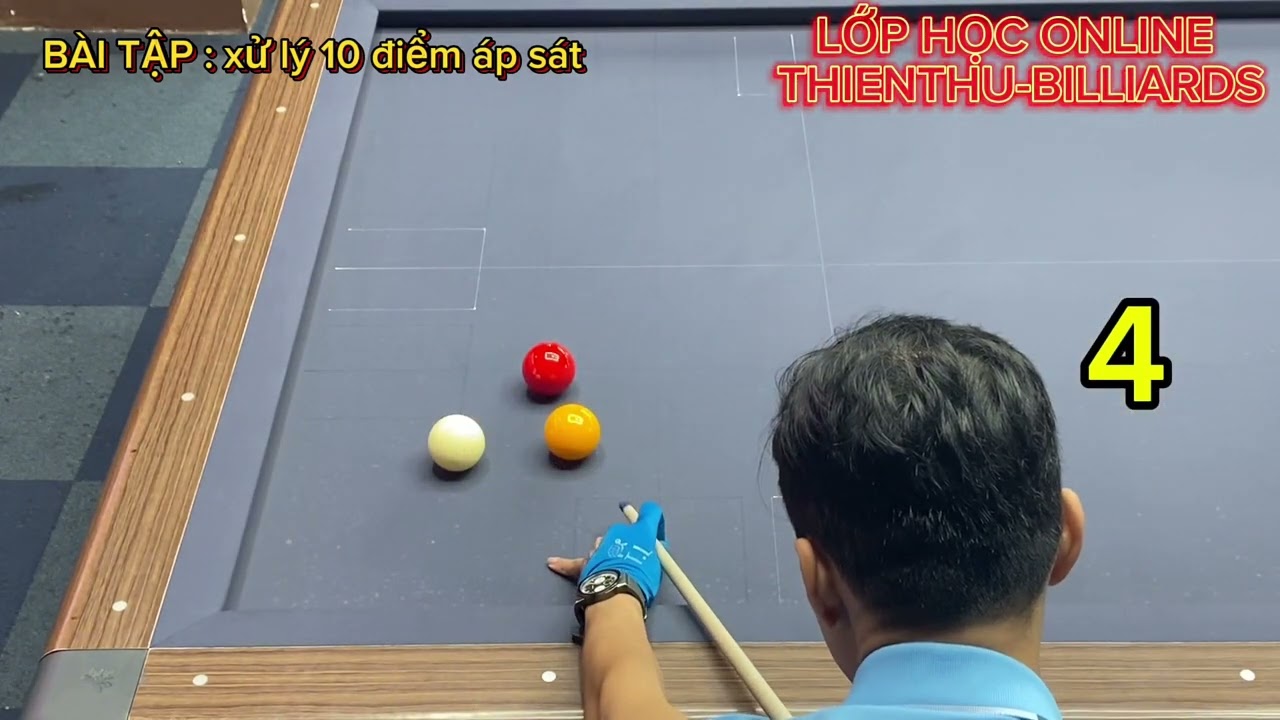 Học bida online c&ugrave;ng Thi&ecirc;n Thư- xử l&yacute; 10 điểm g&oacute;c dậu