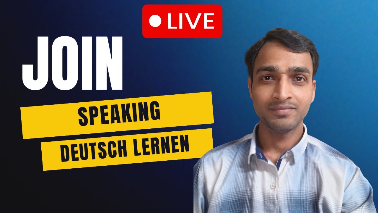 JOIN US LIVE | DEUTSCH LERNEN | WITH ADITYA SIR |